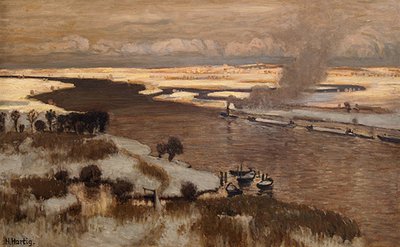 Oderlandschaft tekijältä Hans Hartig